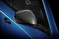 ドアミラーハウジングもカーボン調仕上げとなる。