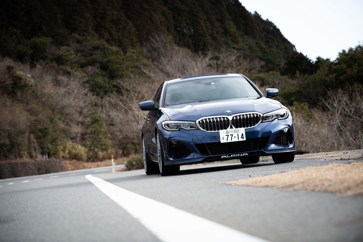 2019年の東京モーターショーで世界初披露された新型「BMWアルピナB3」。セダンの「リムジン」とワゴンの「ツーリング」がラインナップされる。