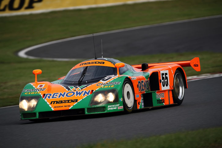 今年の主役はグループCカー。写真は「マツダ787B #55 ルマンウィナー」。