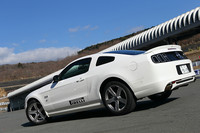 リアビューでは、黒基調でまとめられたリアガーニッシュとテールランプが2013年モデルの目印。V8モデルでは、19インチアルミホイールのデザインも変更されている。