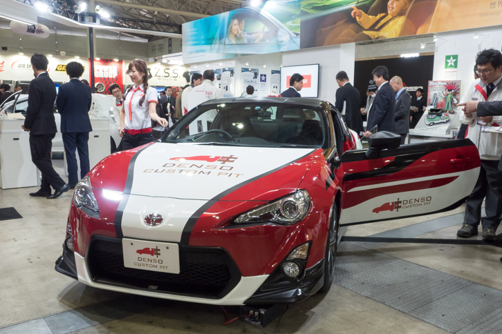 デンソーブースの様子。