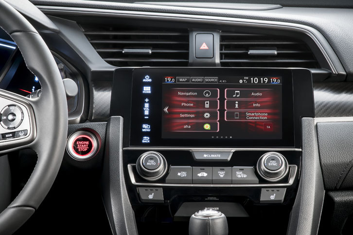 スマートフォンと連動する「ホンダ コネクト」。