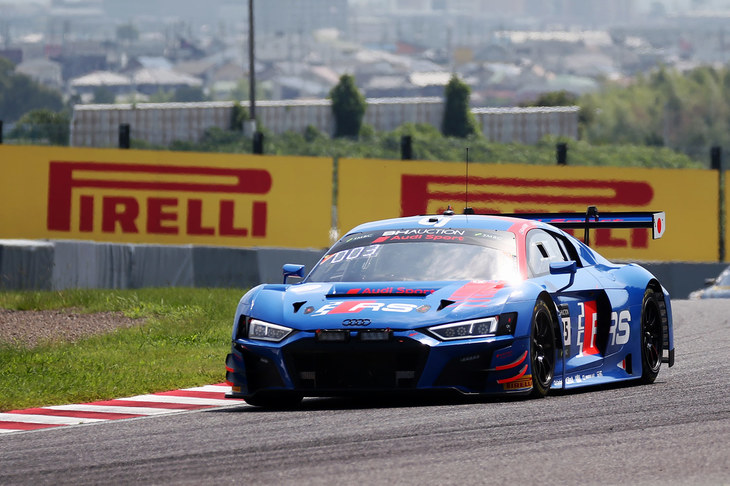 2019年の鈴鹿10時間耐久レースを制した、Audi Sport Team WRTの「アウディR8 LMS」。