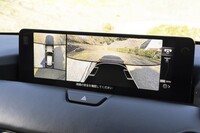 路面（枯れた芝生）の質感が分かるほど高精細な360度カメラ。前後用と左右用で色温度が違うのがちょっと気になる。