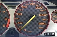 
	NSX タイプRのメーターは、300km/hスケールのものが付けられている。
	 