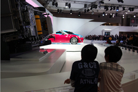 トヨタブースにて。