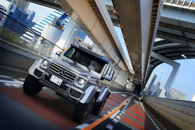 メルセデス・ベンツG550 4×4²（4WD/7AT）【試乗記】 “陸の王者”の