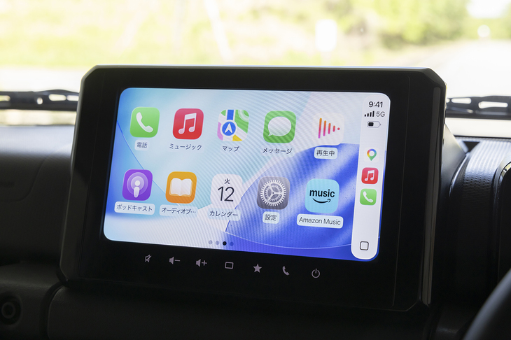 ディスプレイオーディオの価格は12万8700円。「Apple CarPlay」はワイヤレス接続にも対応している。