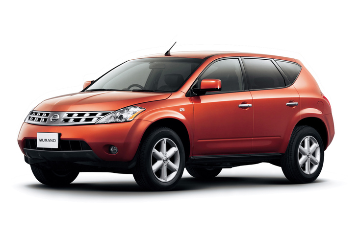 2002年に米国で発売された初代「ムラーノ」。各マーケットからの要望によりグローバルモデルとなり、日本では2004年10月に発売された。