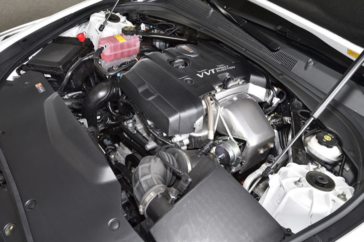 エンジンは「ATSセダン」にも搭載される2リッター直4ターボ。276ps、40.8kgmというスペックもATSと同じ。