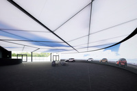 「デザインプレゼンテーションホール」には、湾曲した24K LEDスクリーンやフルカラー天井スクリーン、リモート照明技術、7.1ch音響システムなどが備わる。