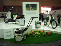 四輪車から耕うん機まで。その守備範囲の広さもアピールできた（？）。