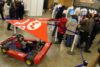 会場内唯一の実車、スーパーマリオのゴーカート。
