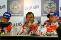 記者会見に臨む、優勝の3人。左からA・マクニッシュ、T・クリステンセン、R・ディンド・カペロ。（写真＝島村元子／Motoko Shimamura） 