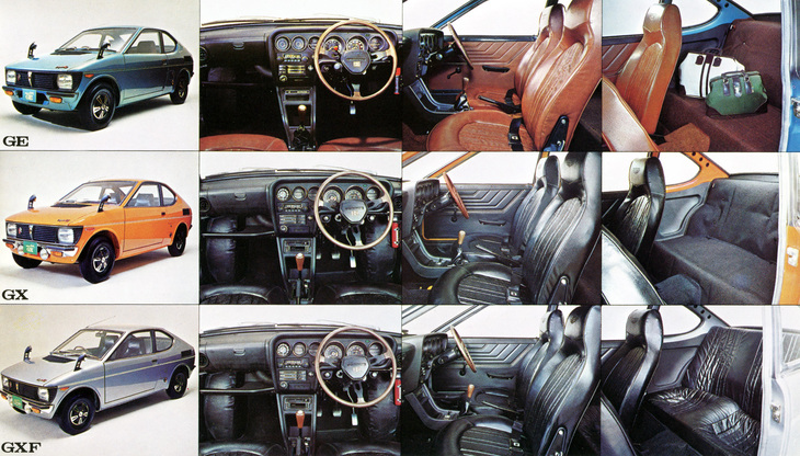 1971年9月に2シーターのみでデビューしたが、市場の要望から1972年2月に2＋2（定員4人）の「GXF」（写真下）が追加された。