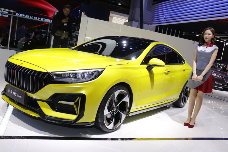 初公開された「紅旗H5運動版」。つまりスポーツバージョン。