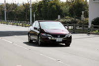 同乗体験中の「ホンダFCXクラリティ」。試乗コースは東京ビッグサイト周辺の公道で、所要時間は約8分という。