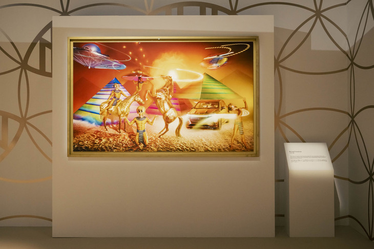 「マイバッハSLモノグラムシリーズ」の発表イベント会場の様子。