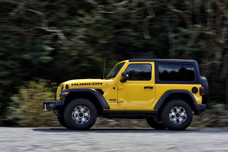 「ラングラー ルビコン」のボディーサイズは全長×全幅×全高＝4320×1895×1840mm、ホイールベース＝2460mm。