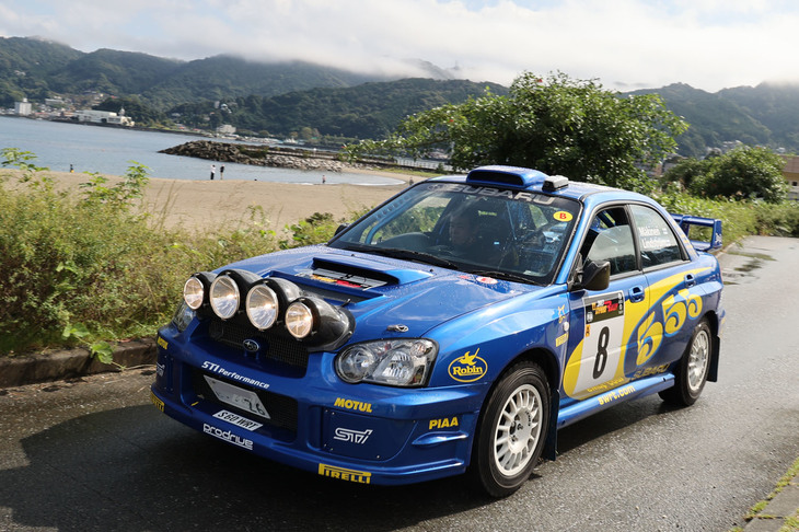 2003年「スバル・インプレッサWRX STI」。補助灯をズラリと並べたトミ・マキネン仕様のレプリカ。ベストルッキングアワードで4位となった。