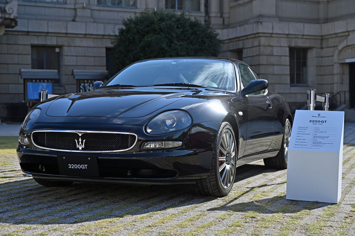 会場に展示されていた「マセラティ3200GT」。