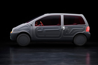 このアートカーは、エンジンではなく電動パワートレインを搭載しているという。ルノーはこの作品に関して、「ルノーのEVに対するコミットメントとマルセリス氏の革新的なアプローチが、『トゥインゴ』というクルマに新しい光を当てている」としている。