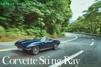スティングレイの愛称を持つ「コルベットC2」はアメリカのスポーツカーの象徴的存在。GM製5.4リッターV8エンジンは350PSを生み出す。