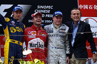 F1初開催中国GP、バリケロが連勝で飾る【F1 04】の画像