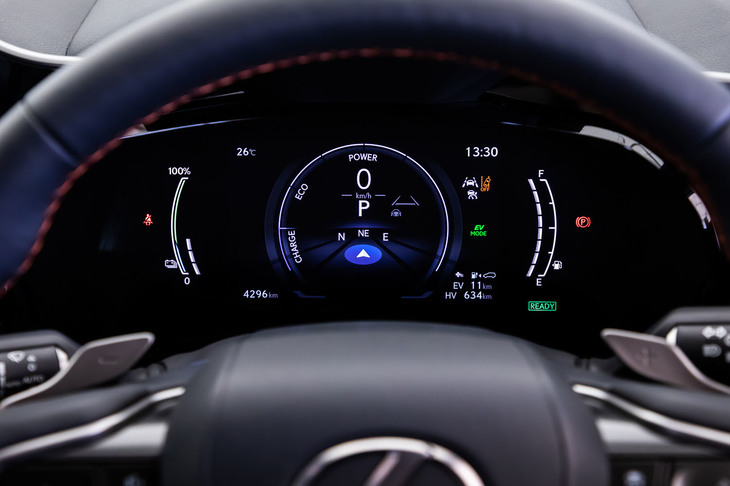 NX450h＋“バージョンL”（メーターパネル）