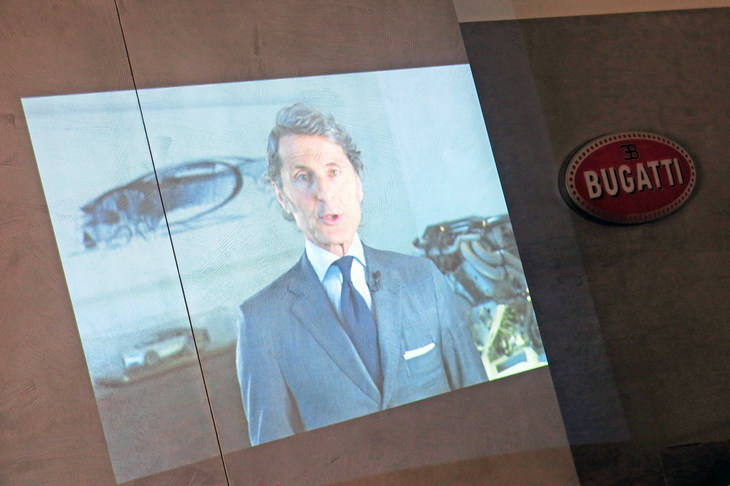 イベントでは、ブガッティのCEOを務めるステファン・ヴィンケルマン氏のビデオが流され、「現在の渡航制限により訪日できなかったことを残念に思う。渡航制限が解除されたら、ぜひモールスハイムのブガッティ本社に来てほしい」というメッセージが伝えられた。