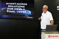 ブレンボにおいてブレーキシステム部門の販売およびマーケティング責任者を務めるウヴェ・ハイン氏。ブレンボは「センシファイ」の実用化に際し、日本の自動車メーカーにも熱い視線を向けている。