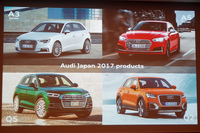 2017年に特に好調だったモデルは、コンパクトSUVの「Q2」（写真右下）。予定を大幅に上回る約2700台が販売された。