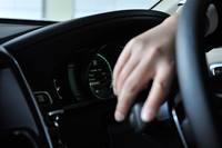 車載燃費計の数字をリセットしてスタート。