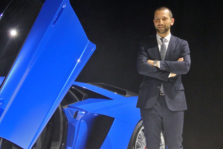 アウトモビリ・ランボルギーニの日本および韓国カントリーマネージャー、フランチェスコ・クレシ氏。同地区のセールス、マーケティング、アフターセールス・オペレーションの責任者を務める。