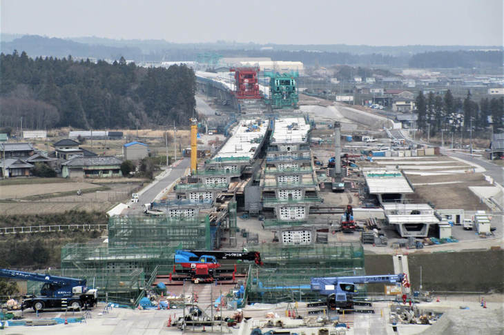 2018年3月時点の新名神鈴鹿付近。