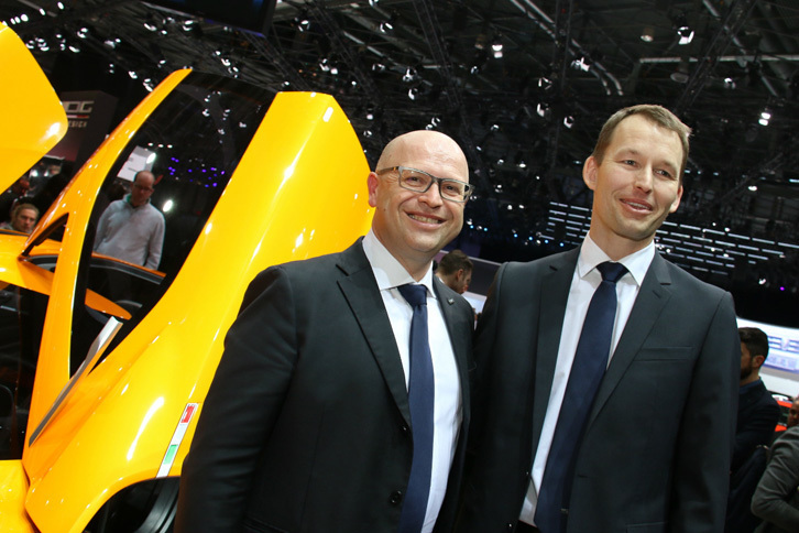 イタルデザインの新首脳陣。デザインディレクターのフィリッポ・ペリーニ氏（写真左）と、社長のヨルグ・アスタロッシュ氏（同右）。