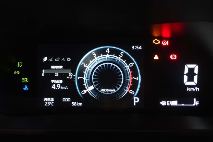 ダイハツ・ロッキーG（メーターパネル）