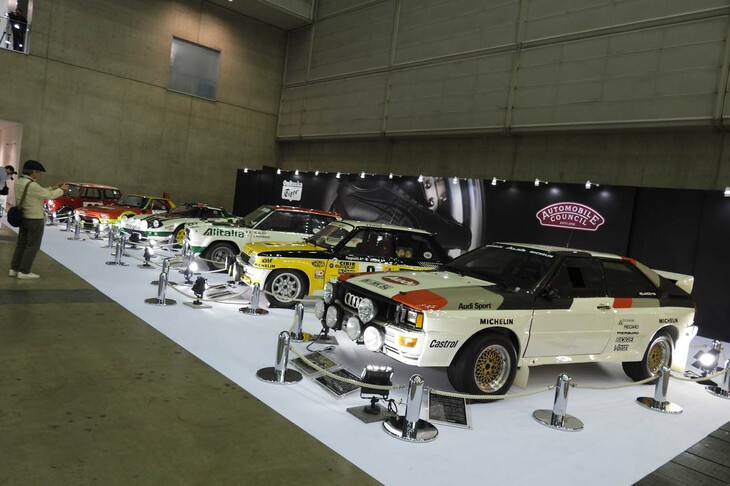 オートモビル カウンシル2025」より、主催者テーマ展示「THE GOLDEN AGE OF RALLY IN JAPAN」の様子。