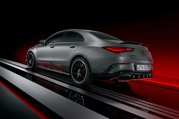 「メルセデスAMG CLA45 S 4MATIC＋」のサルーンとシューティングブレークには、「ストリートスタイルエディション」と名づけられた限定車が設定される。