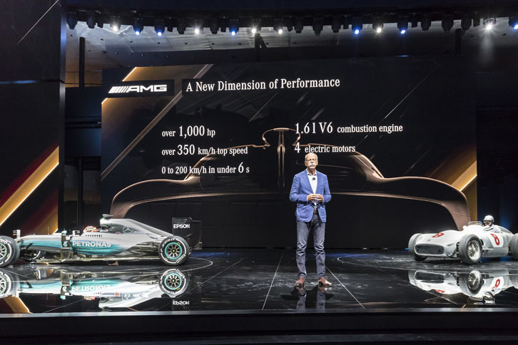 メルセデス・ベンツ・メディア・ナイトの会場の様子。