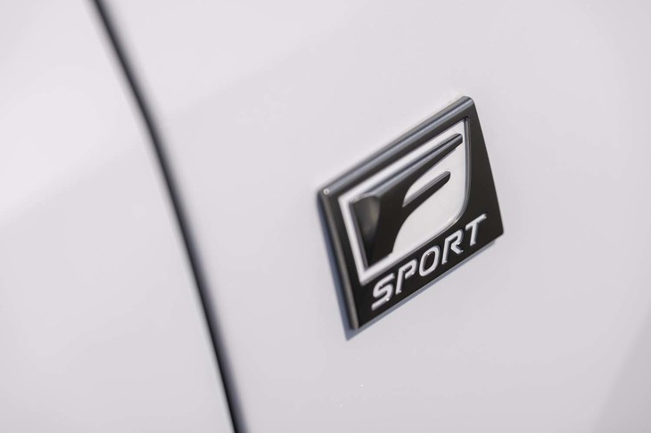 フロントフェンダーには「F SPORT」のバッジが貼られる。