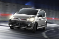 「up! GTI」のボディーカラーには、新色のタングステンシルバーメタリック（写真）とピュアホワイトの2色が用意されている。