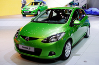2007年ジュネーブショーで初お目見えとなった「Mazda2」。