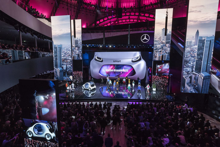 メルセデス・ベンツ・メディア・ナイトの会場の様子。