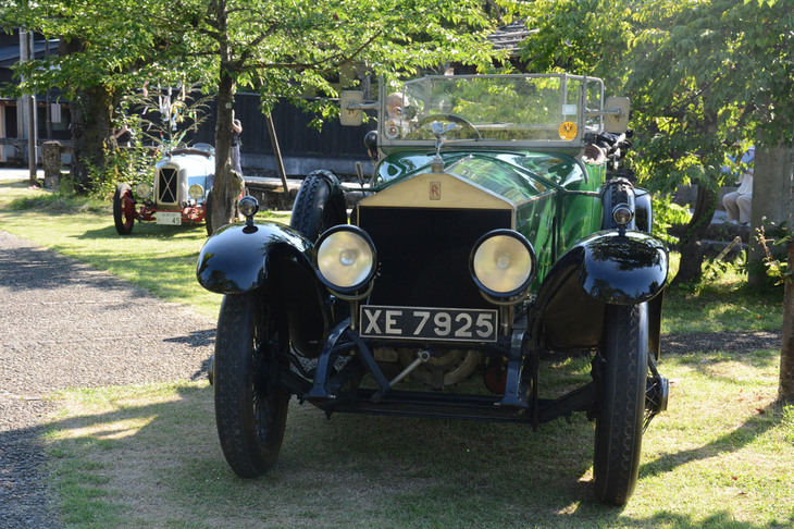 今回の最古参車両は、埼玉のワクイミュージアムから特別出品された1919年型「ロールス・ロイス40/50HPシルバーゴースト」。