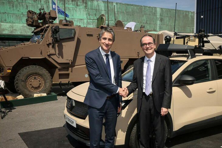 タレスのパトリス・レインCEO（写真左）とルノー・グループのフランソワ・プロヴォストCEO（同右）。（photo：Renault Group）