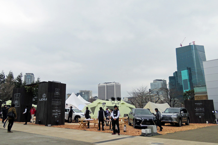 以上、「LEXUS CITY GLAMPING with snow peak」の会場からでした。