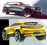 永福：「『X2』のデザインスケッチって、どんなのがあるの？」
	ほった：「調べた感じだと、グレーやシルバー……。あと、やっぱりイエローがありましたね」