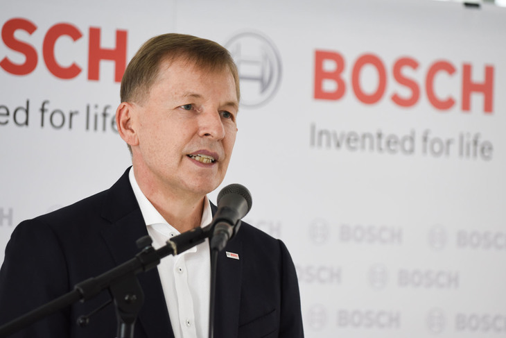 ボッシュのクラウス・メーダ―代表取締役社長。