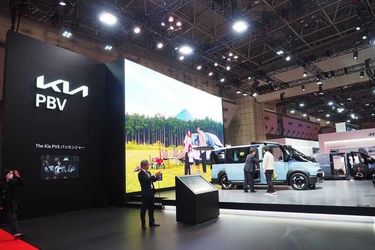 Kia PBVジャパンブースの様子。